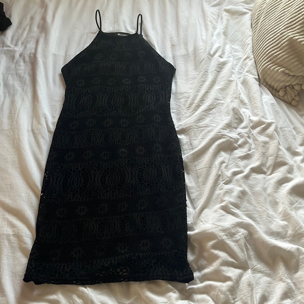 missguided black bodycon mini dress